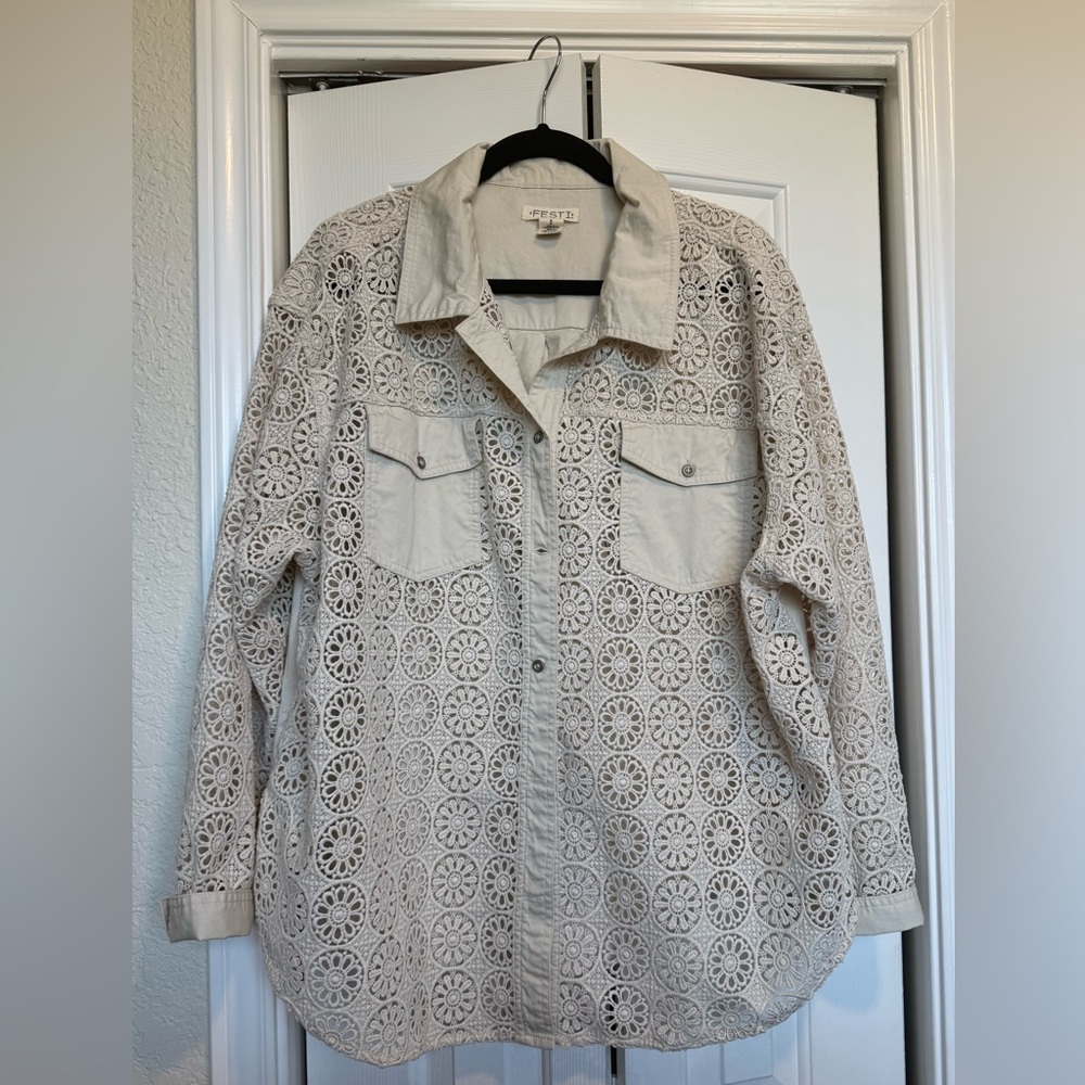 Torrid Festi Oversized Shacket - Picture 5 of 16